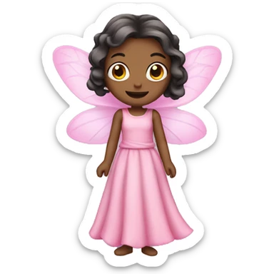 fairy in a pink dress sticker