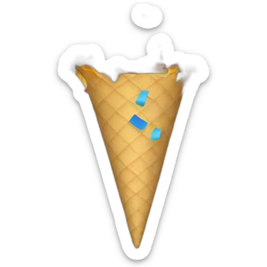 confetti shooting cone sticker