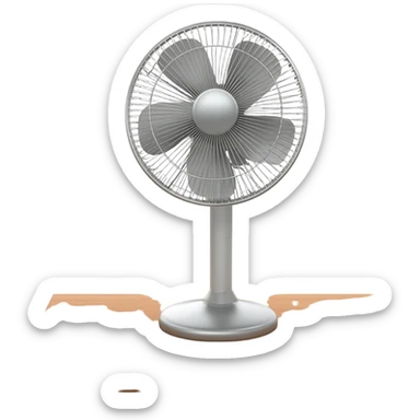 Table fan sticker