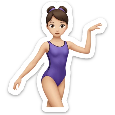 girl in dance class sticker