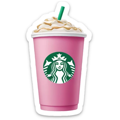 Pink Starbucks sticker