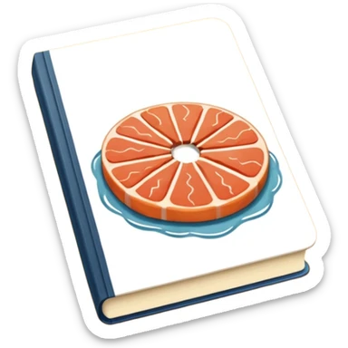 Livro cor salmão sticker