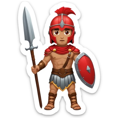  red helmet gladiator sticker