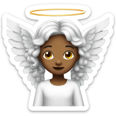 cute angel with wings sticker