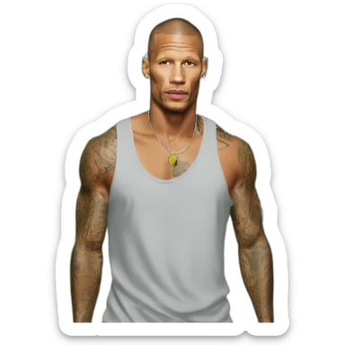 Jeremy Meeks as a beach bum sticker