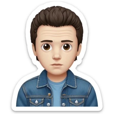 Eddie the freak from stranger things sticker