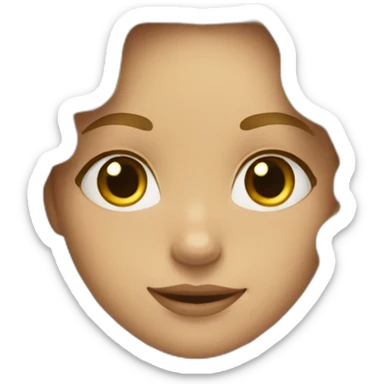 Blonde girl with long curly hair  sticker