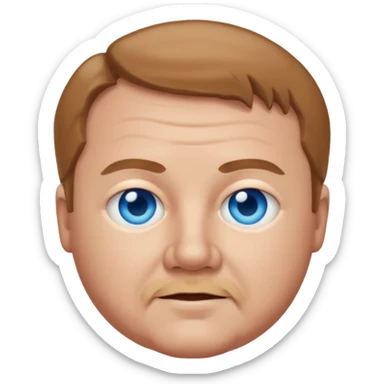 Kyle Gass with blue eyes, light brown hair sticker