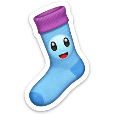 cute holey sock emoji sticker