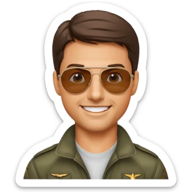 Tom cruise top gun sticker