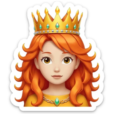 flame princess like in adventure time sticker
