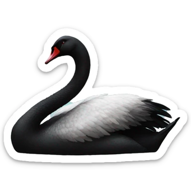 black swan sticker