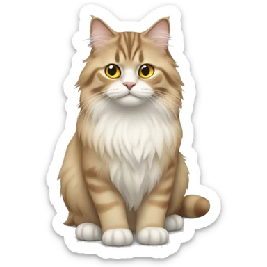 Siberian cat sticker