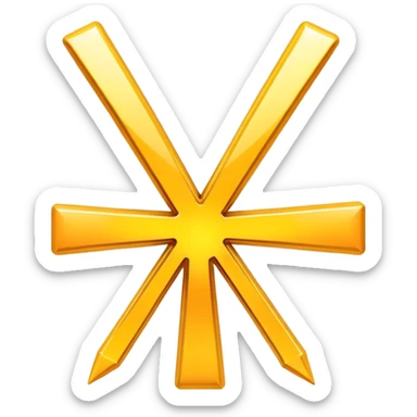 asterisk made of exclamation signs  sticker