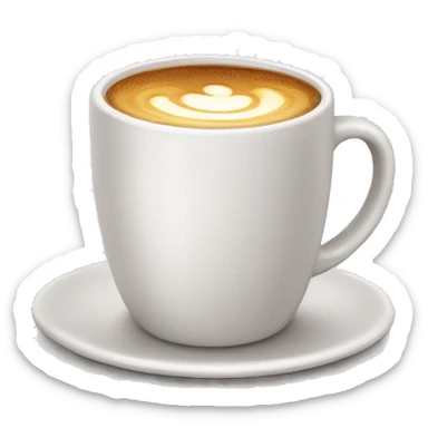 Taza de café animado tomando café  sticker