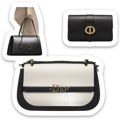 Dior black bag sticker