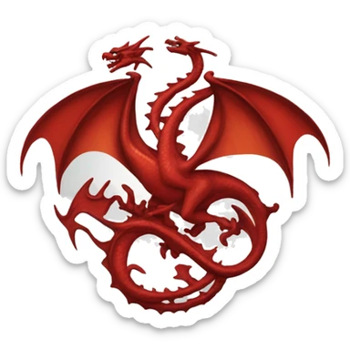Targaryen dragons symbol sticker