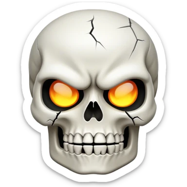 skull emoji angry  sticker
