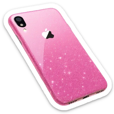 Pink glitter iPhone XR  sticker