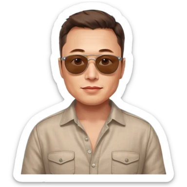 elon musk in lisbon portugal sticker