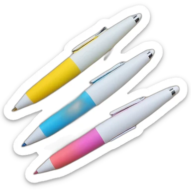 Four colors Pen sticker