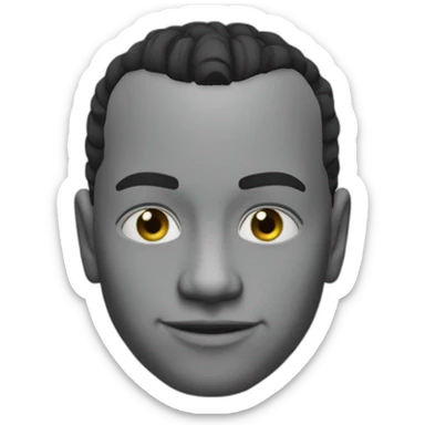 cj from san andreas in a spiral sticker