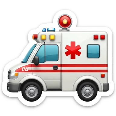 carro de emergencia  sticker