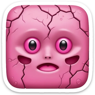 pink cellular dead skin without face sticker