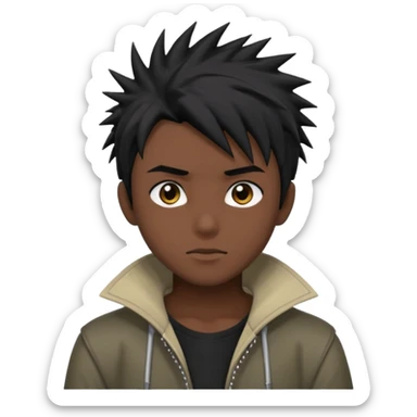 Anime boy dark sticker