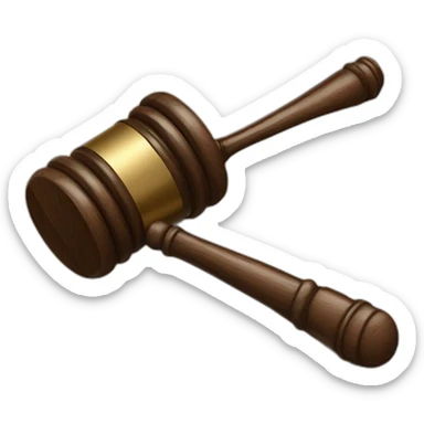gavel bei einer Entscheidung sticker
