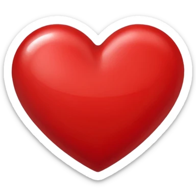 Painted heart sticker