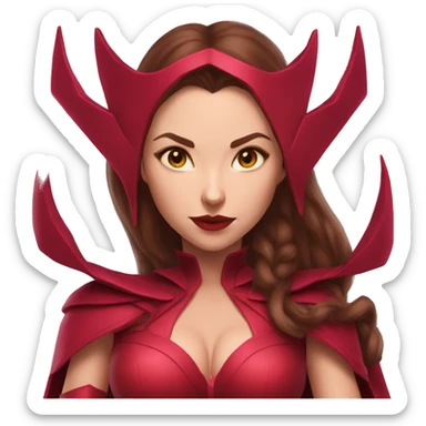 scarlet witch tomando juguito sticker