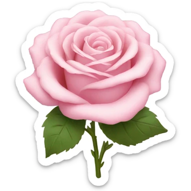 Light pink rose bouquet sticker