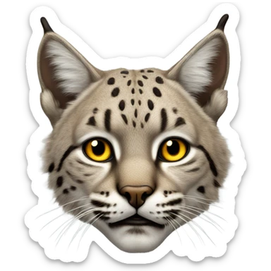 Bobcat portrait  sticker