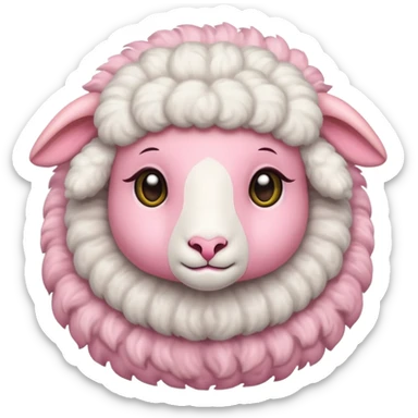 Un bébé brebis de la tête aux pieds sticker