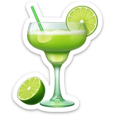 Mach mir einen Lime Sour Cocktail und nimm ein schönes glas sticker