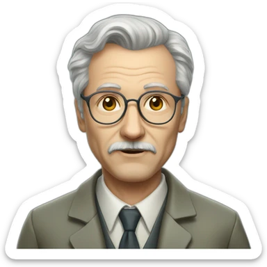 professor legasov from chernobyl series sticker
