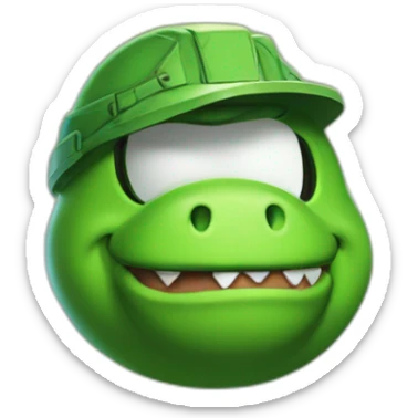 Yoshi doomguy sticker