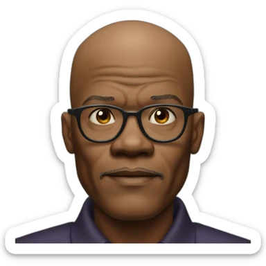 year 1999 bald samuel l jackson sticker