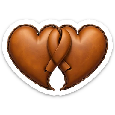 Two hearts going her worn way sticker