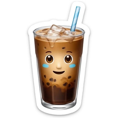 Iced coffee sticker