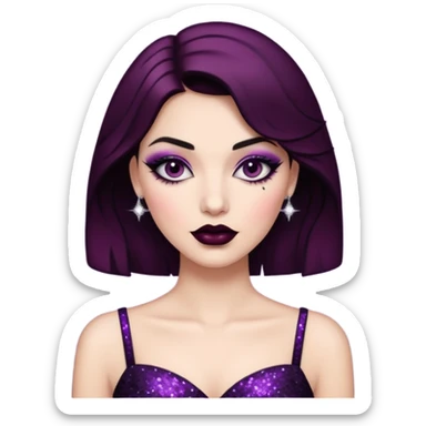 Glitter noir darling sticker