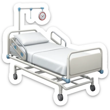 A hospital bed sticker