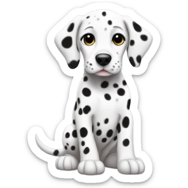 Dalmatian baby thats cute  sticker