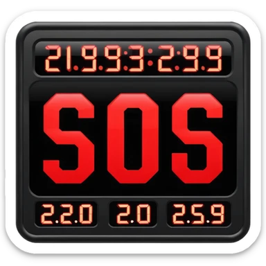 Bedieningspaneel scorebord basketbal sticker