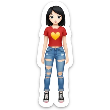 alt-girl в полный рост sticker