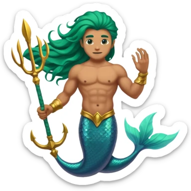 Merman sticker