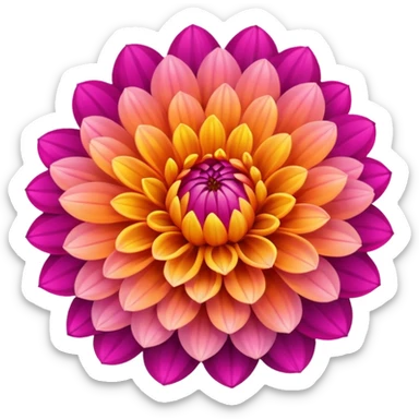 Dahlia sticker