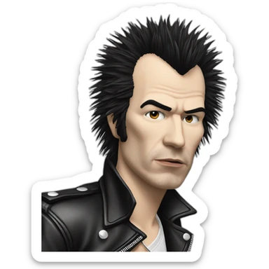 Sid Vicious，-guitar sticker