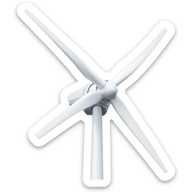 photorealistic Wind turbine sticker